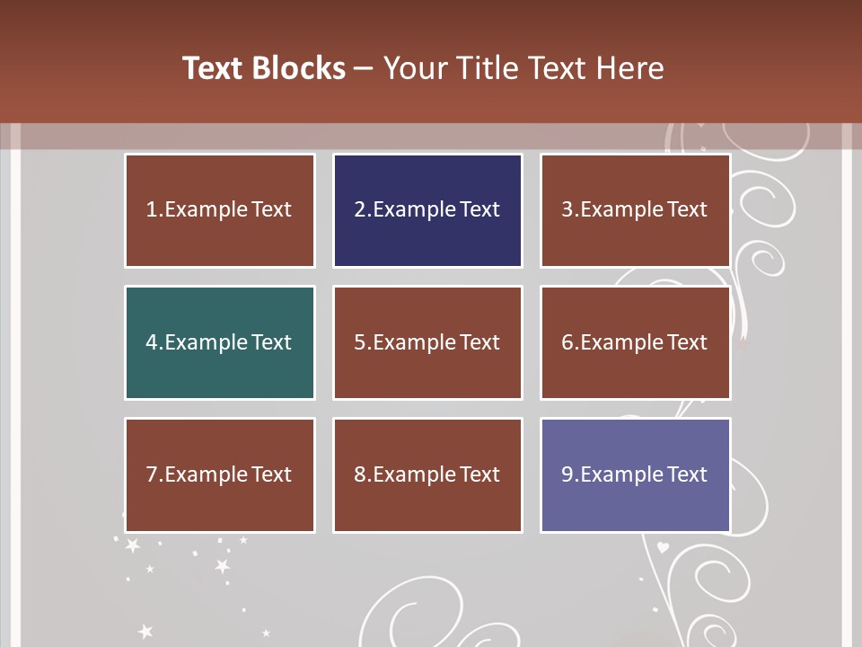 Ribbon Greeting Flower PowerPoint Template