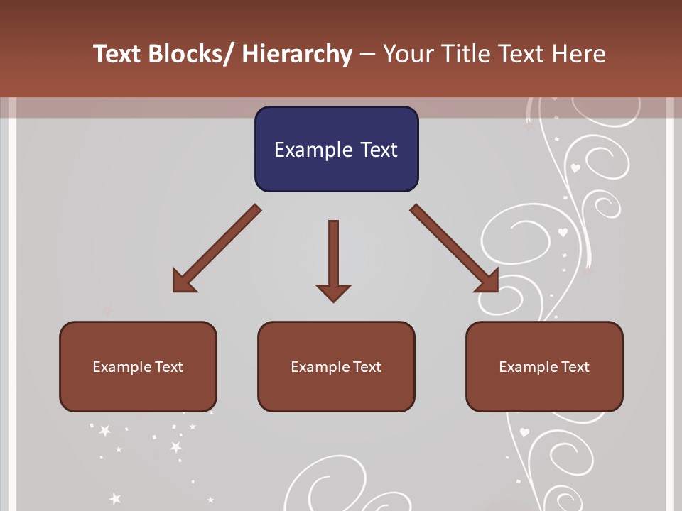 Ribbon Greeting Flower PowerPoint Template