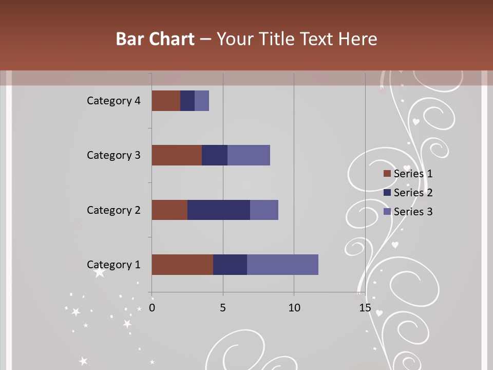 Ribbon Greeting Flower PowerPoint Template