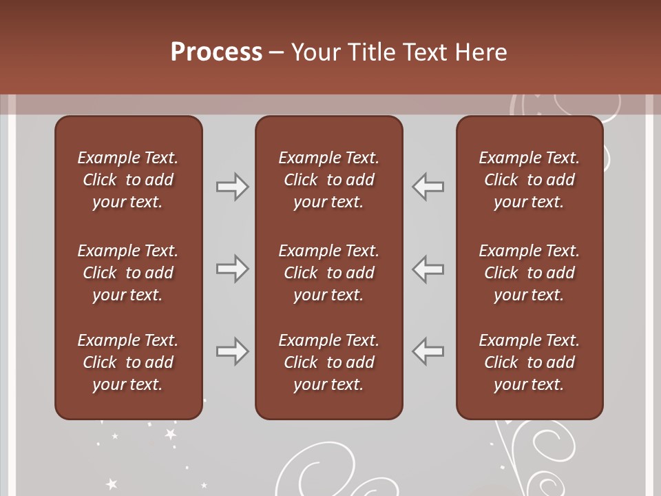 Ribbon Greeting Flower PowerPoint Template