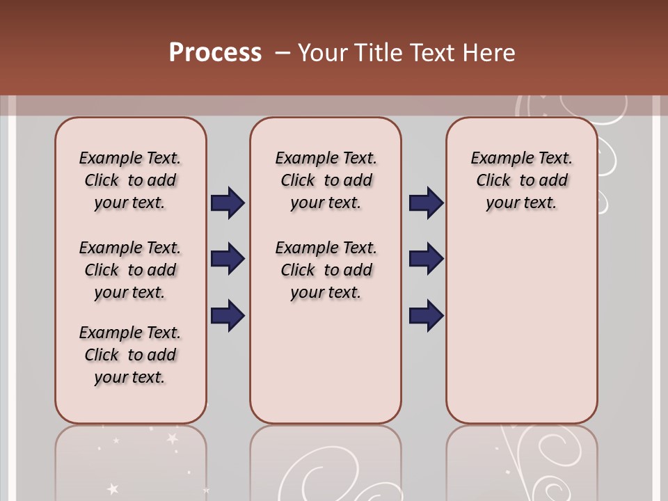 Ribbon Greeting Flower PowerPoint Template
