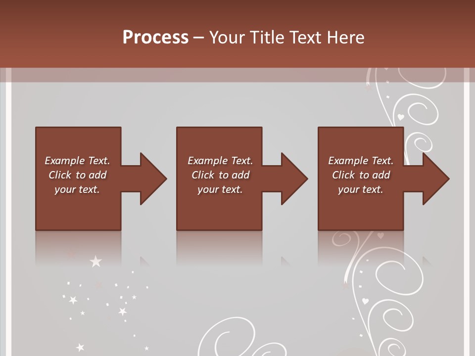Ribbon Greeting Flower PowerPoint Template
