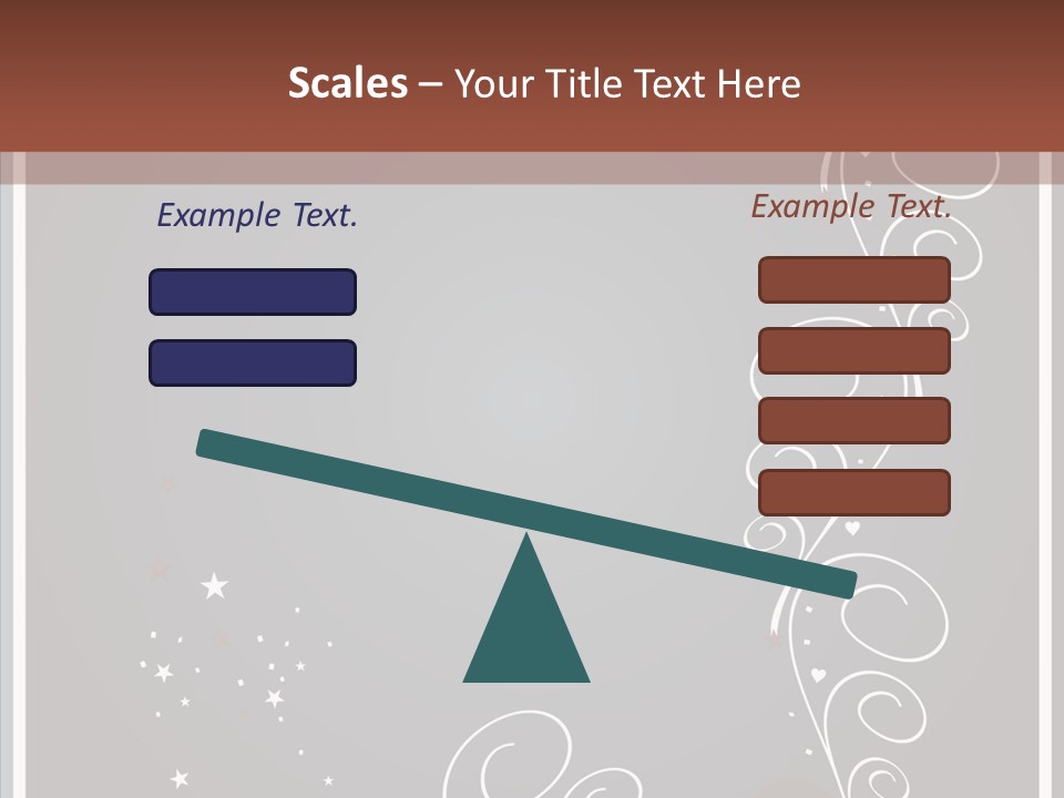 Ribbon Greeting Flower PowerPoint Template