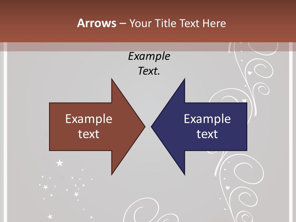 Ribbon Greeting Flower PowerPoint Template
