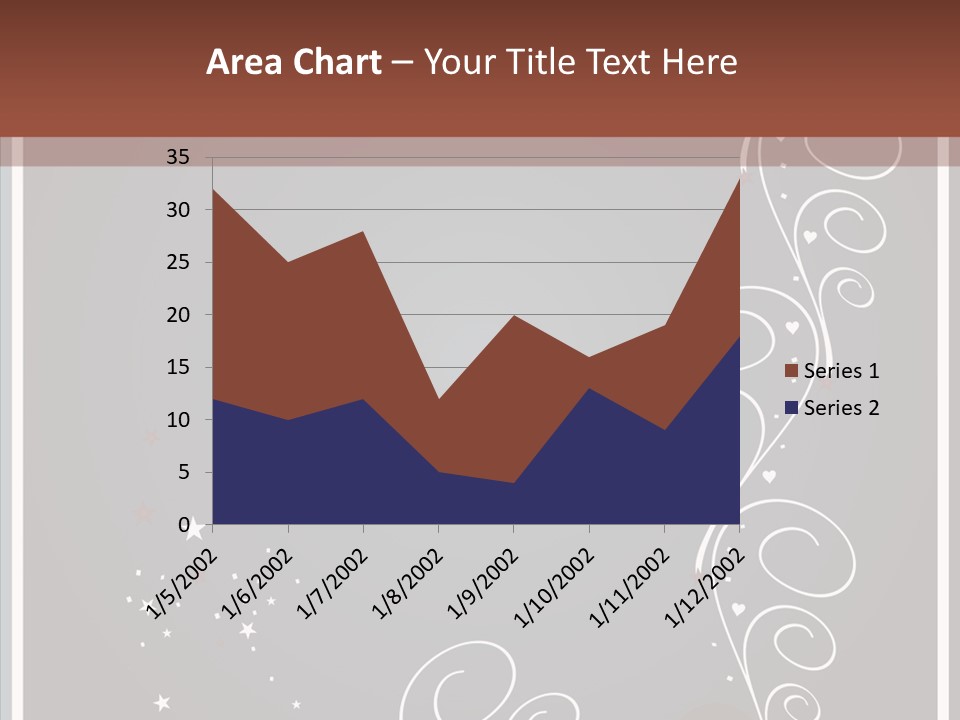 Ribbon Greeting Flower PowerPoint Template