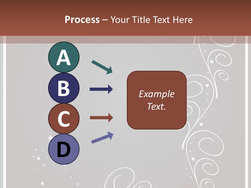 Ribbon Greeting Flower PowerPoint Template