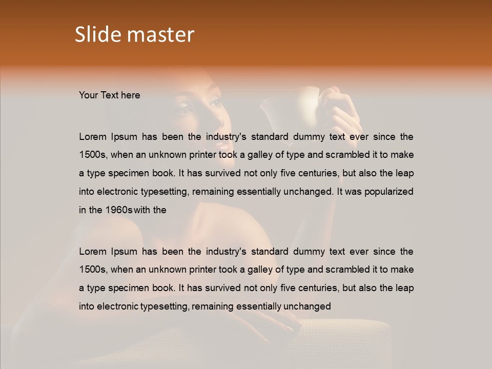 Drink Mug Enjoyment PowerPoint Template