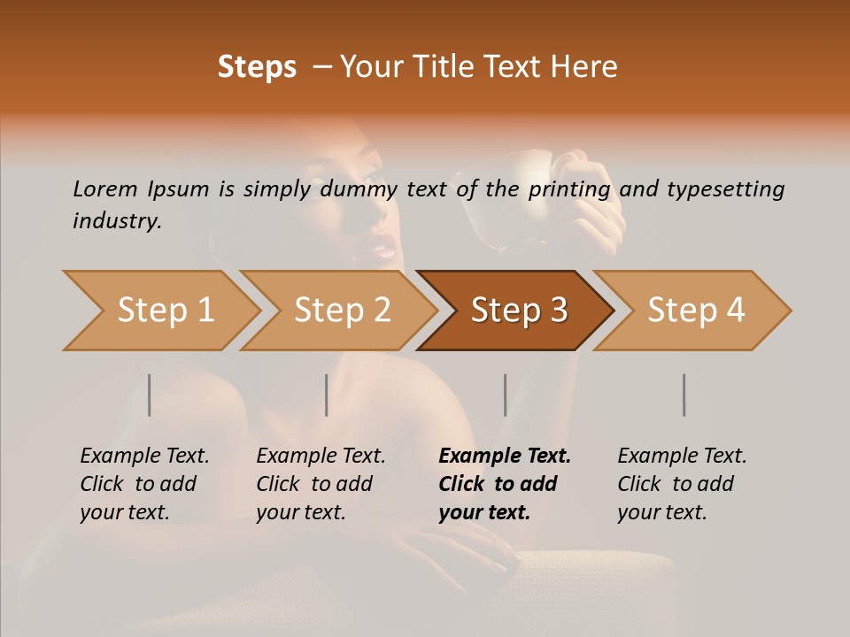 Drink Mug Enjoyment PowerPoint Template
