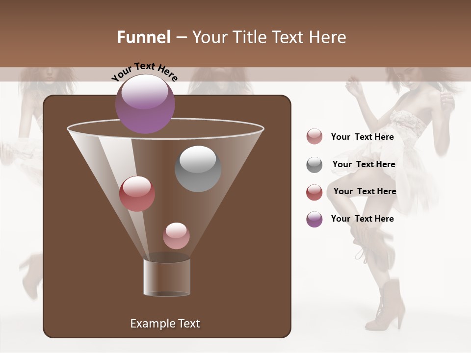 Three Beautiful Women In Short Dresses Posing For A Picture PowerPoint Template