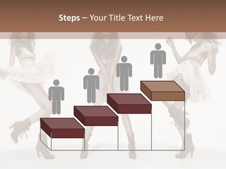 Three Beautiful Women In Short Dresses Posing For A Picture PowerPoint Template