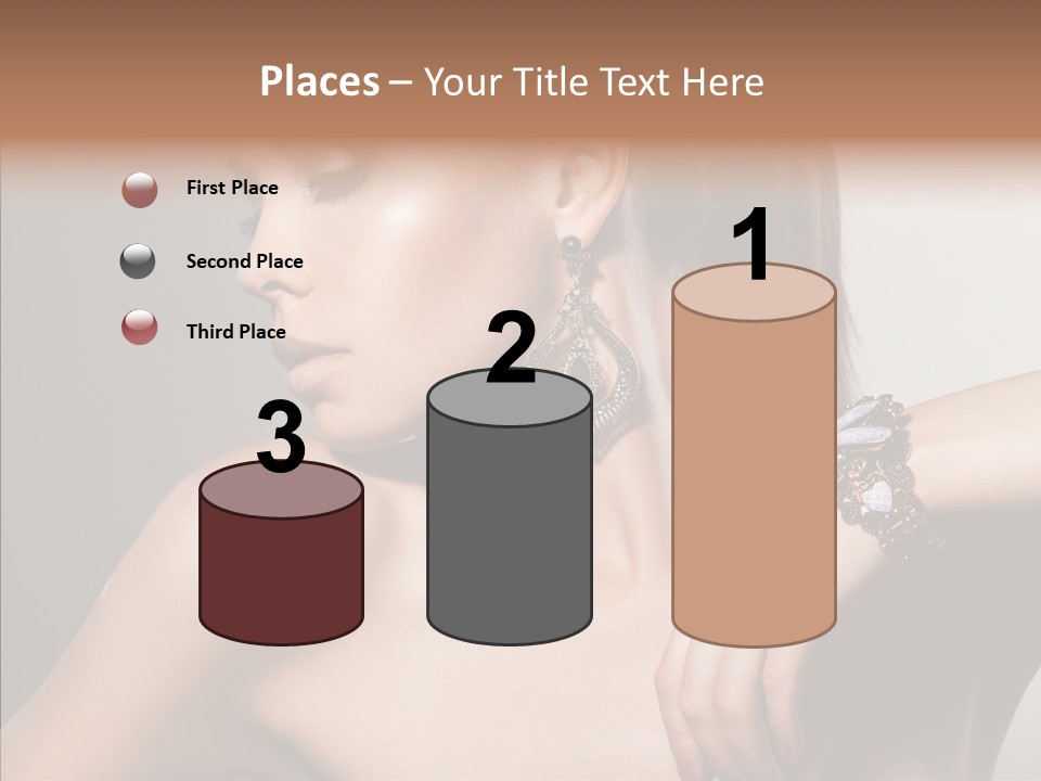 Girl Attractive Lady PowerPoint Template