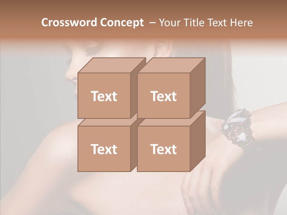 Girl Attractive Lady PowerPoint Template