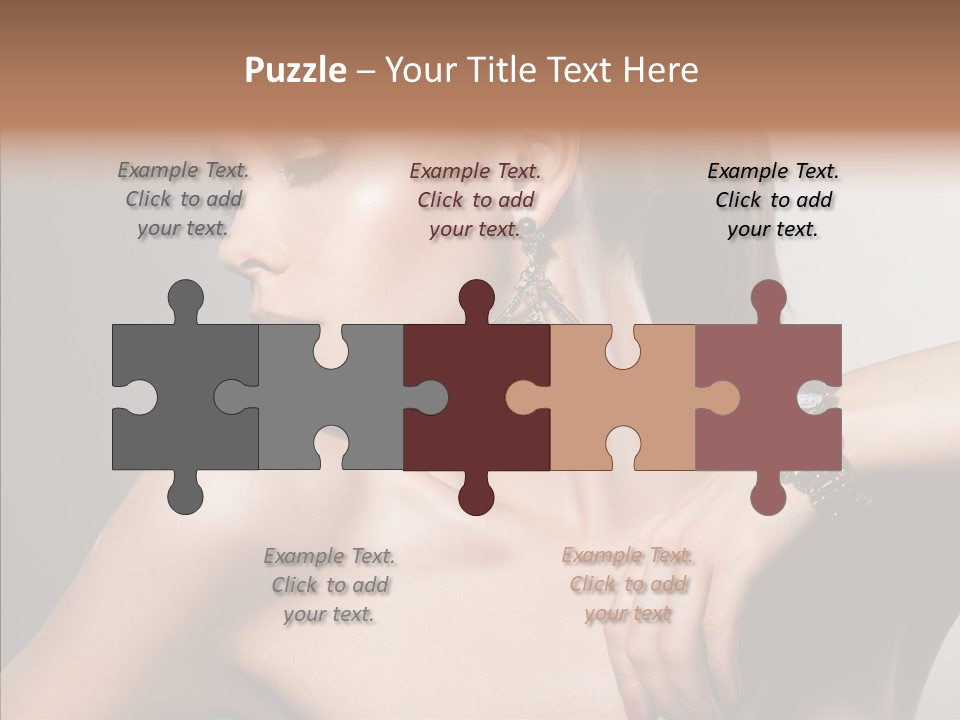 Girl Attractive Lady PowerPoint Template