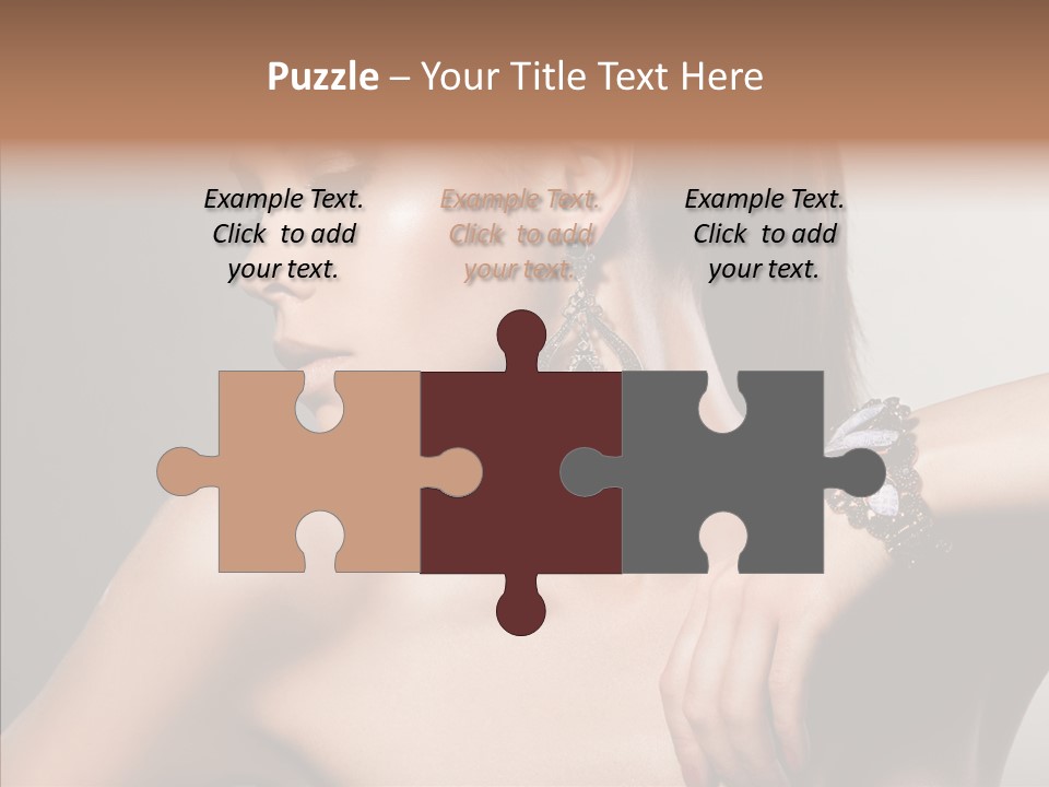 Girl Attractive Lady PowerPoint Template