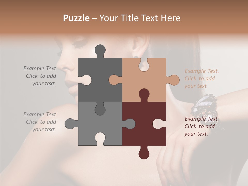 Girl Attractive Lady PowerPoint Template