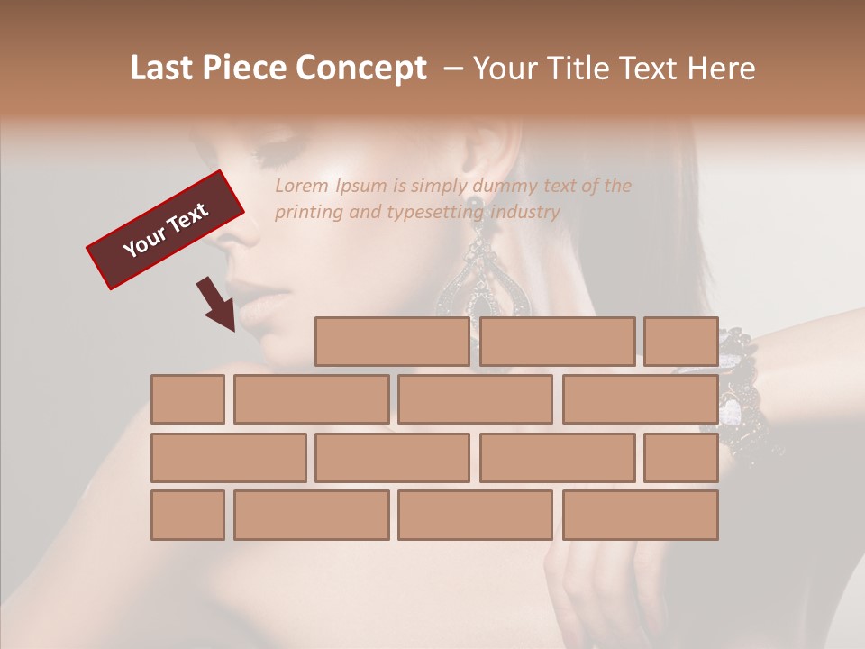 Girl Attractive Lady PowerPoint Template