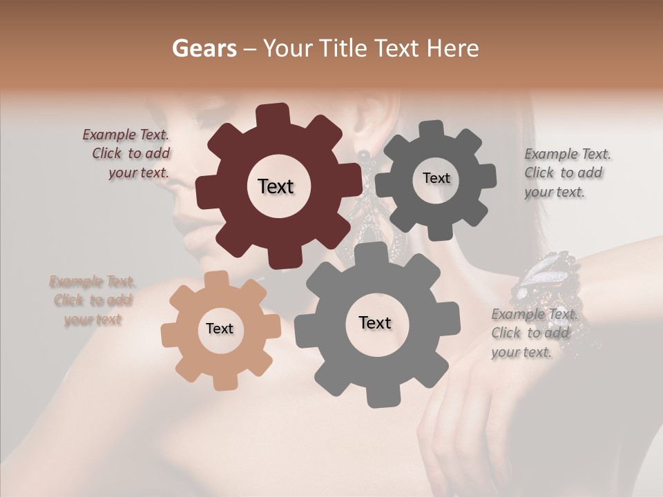 Girl Attractive Lady PowerPoint Template