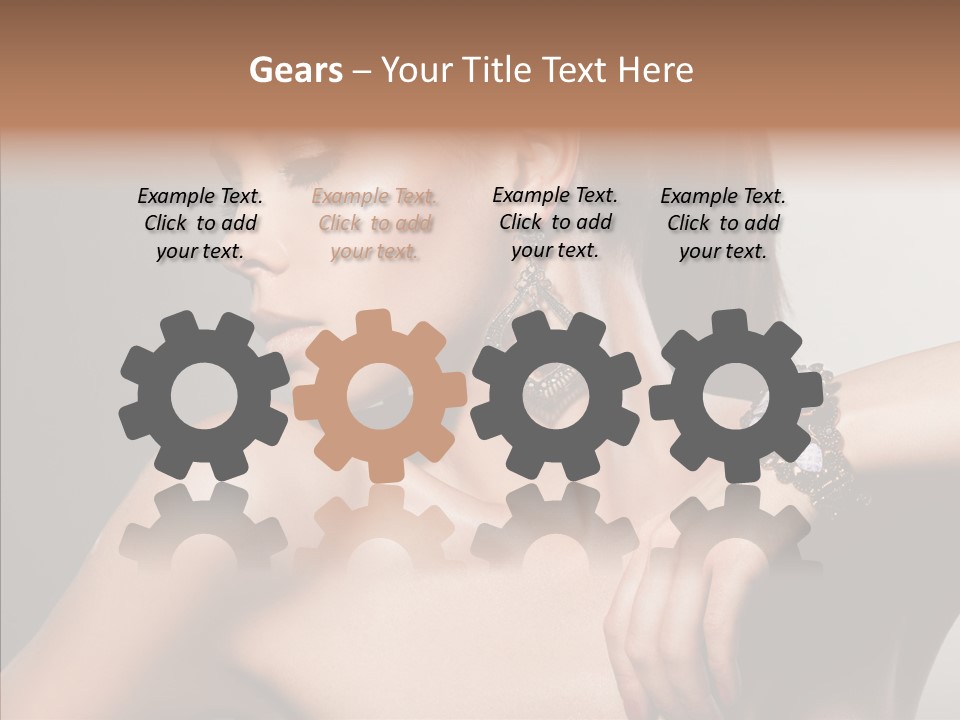 Girl Attractive Lady PowerPoint Template