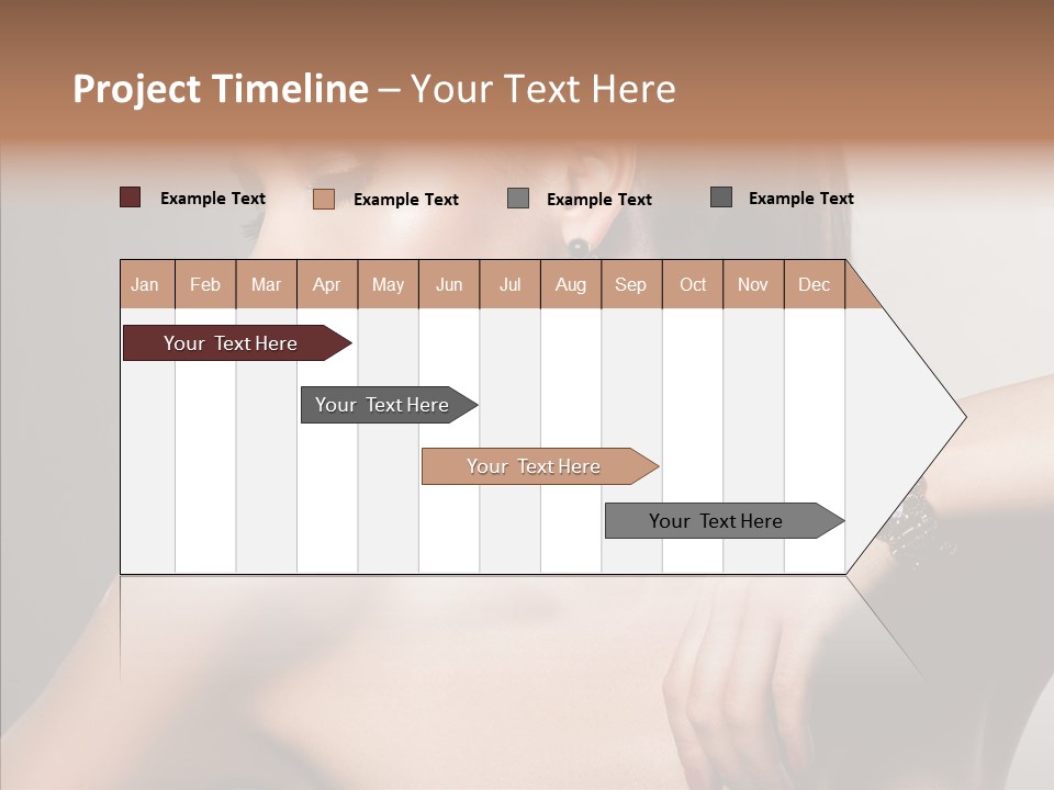 Girl Attractive Lady PowerPoint Template