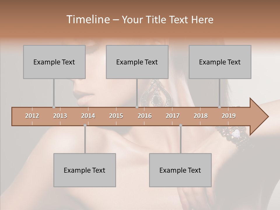 Girl Attractive Lady PowerPoint Template
