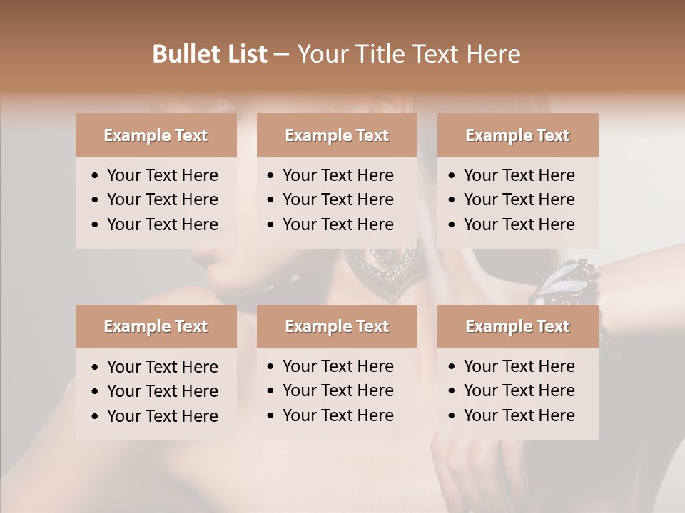 Girl Attractive Lady PowerPoint Template