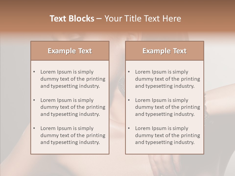 Girl Attractive Lady PowerPoint Template