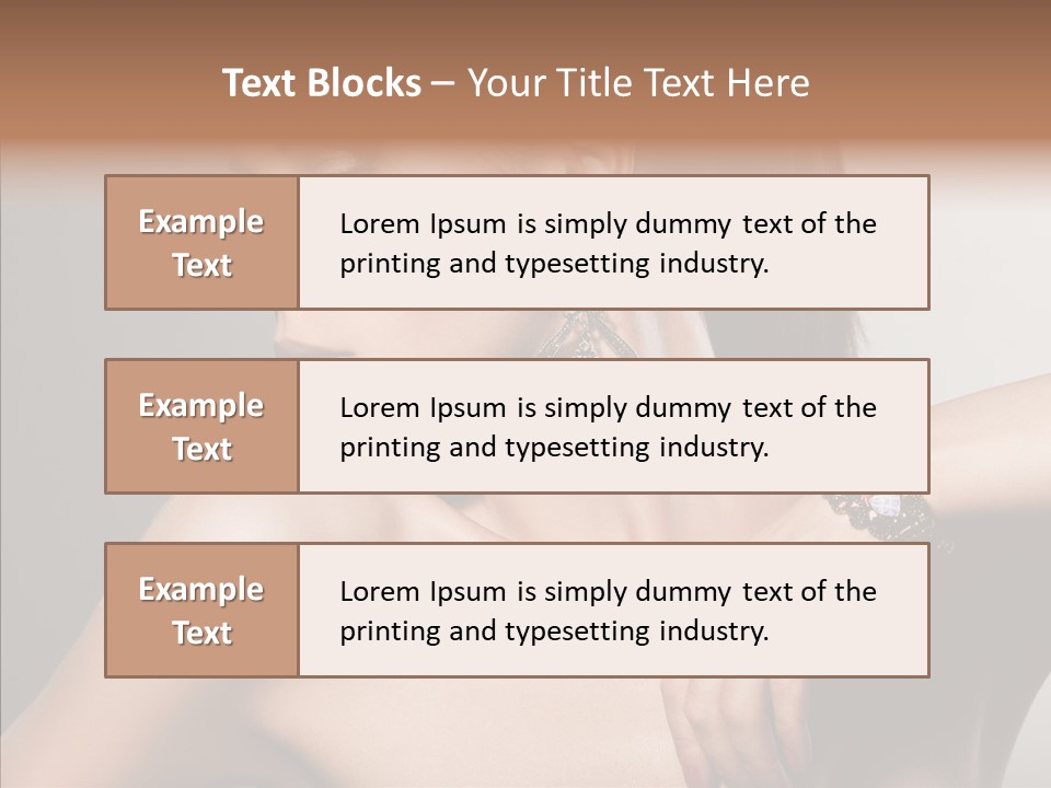 Girl Attractive Lady PowerPoint Template