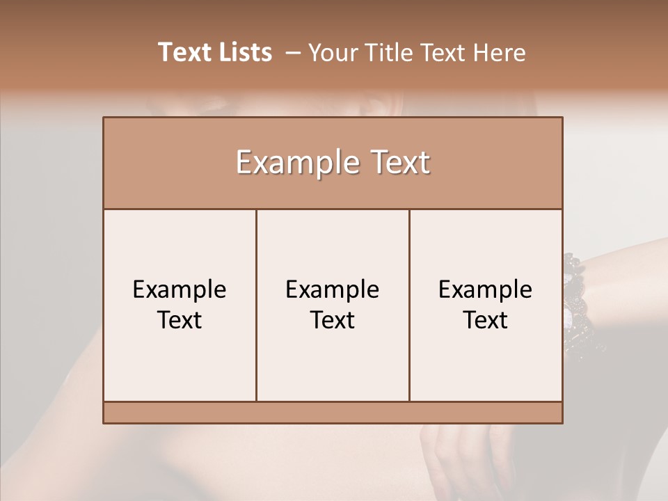Girl Attractive Lady PowerPoint Template