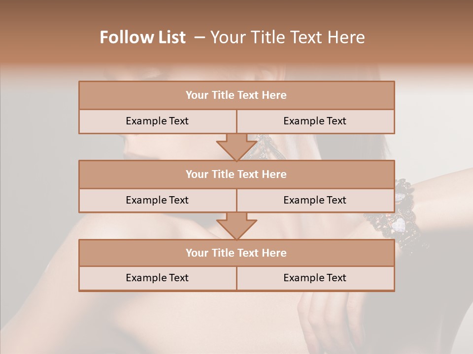 Girl Attractive Lady PowerPoint Template