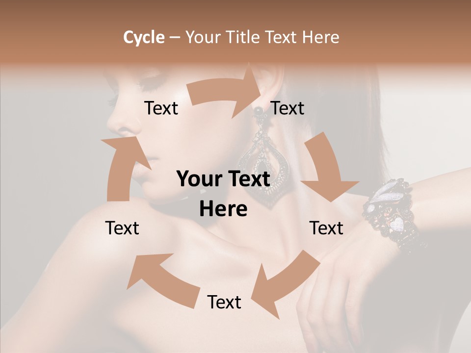 Girl Attractive Lady PowerPoint Template