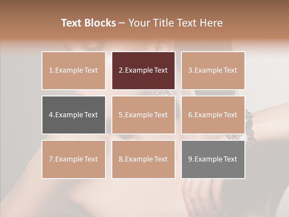 Girl Attractive Lady PowerPoint Template