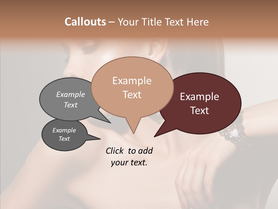 Girl Attractive Lady PowerPoint Template