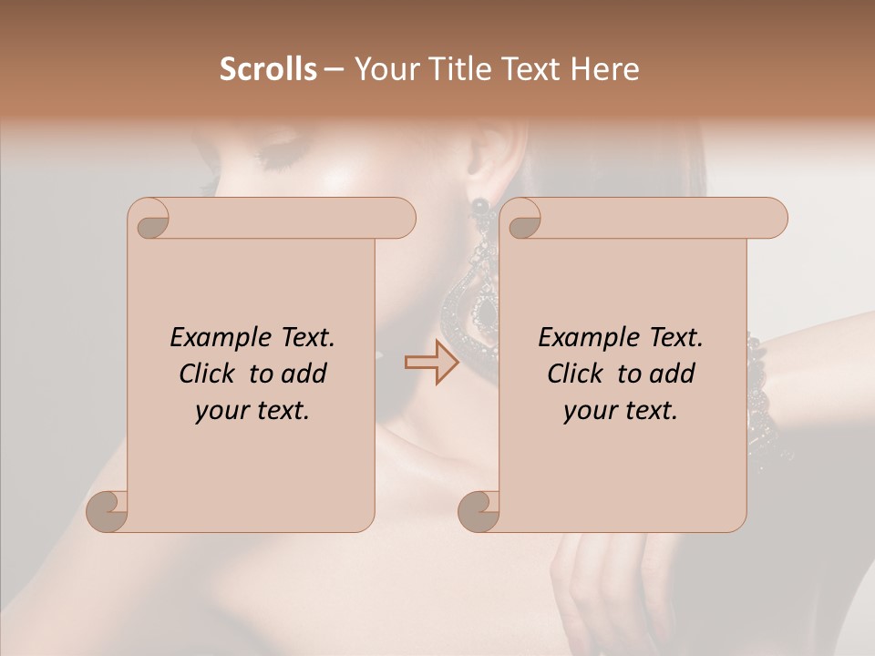 Girl Attractive Lady PowerPoint Template
