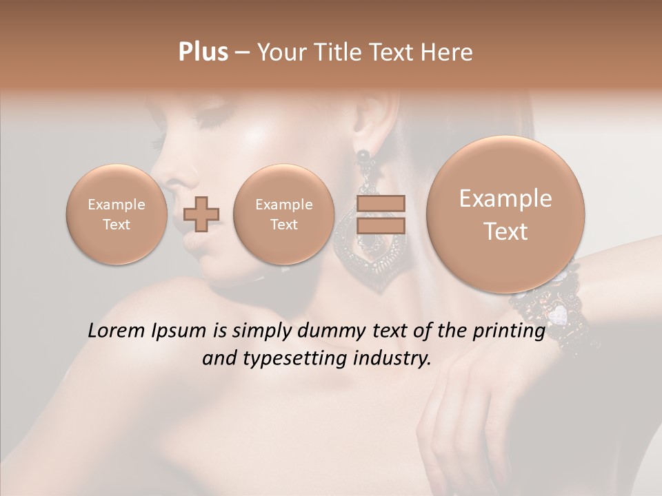 Girl Attractive Lady PowerPoint Template