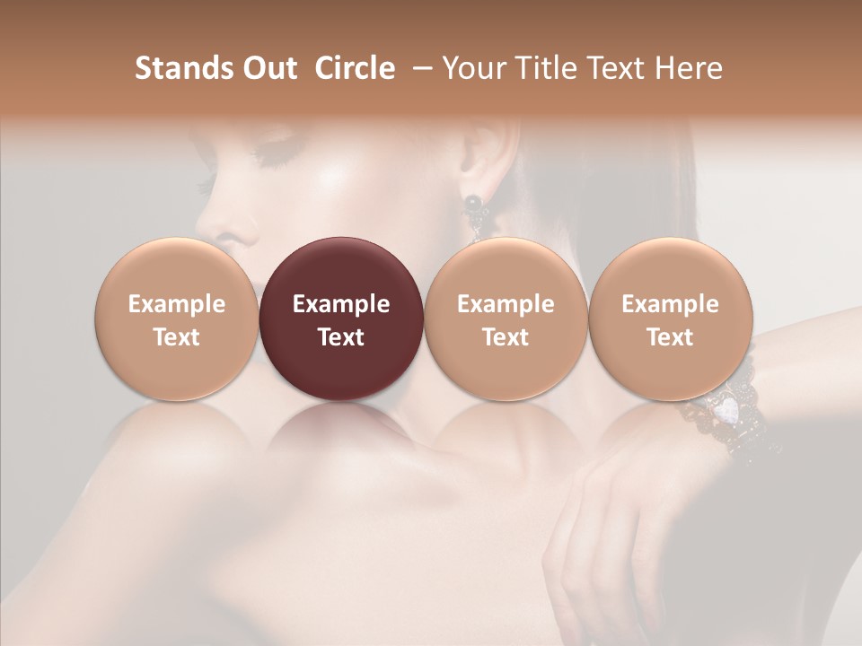 Girl Attractive Lady PowerPoint Template