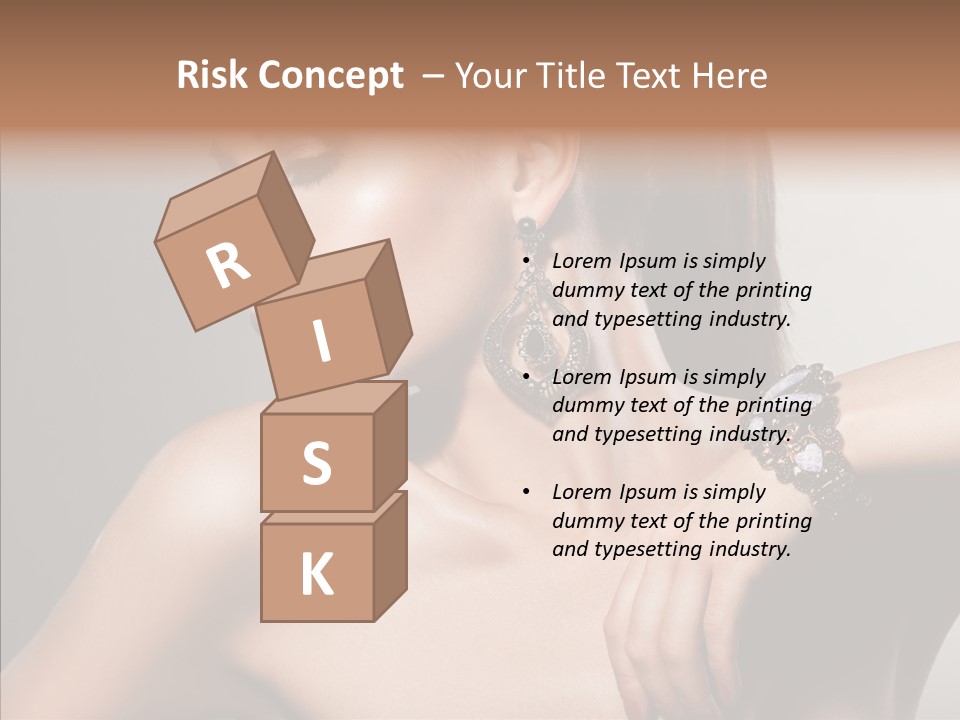 Girl Attractive Lady PowerPoint Template