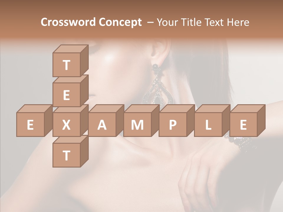 Girl Attractive Lady PowerPoint Template