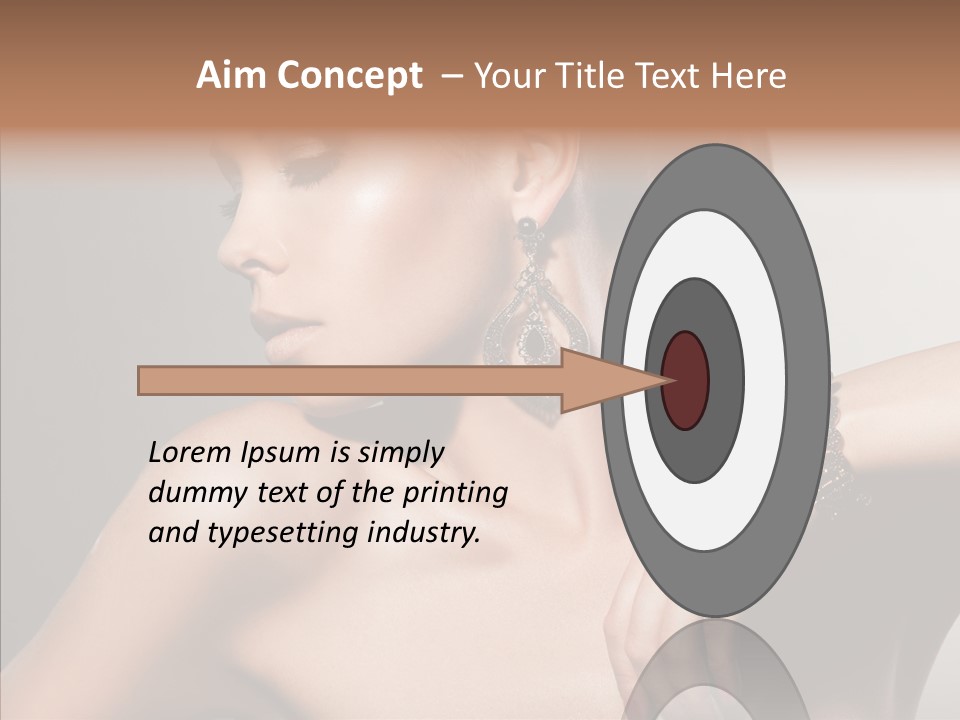 Girl Attractive Lady PowerPoint Template