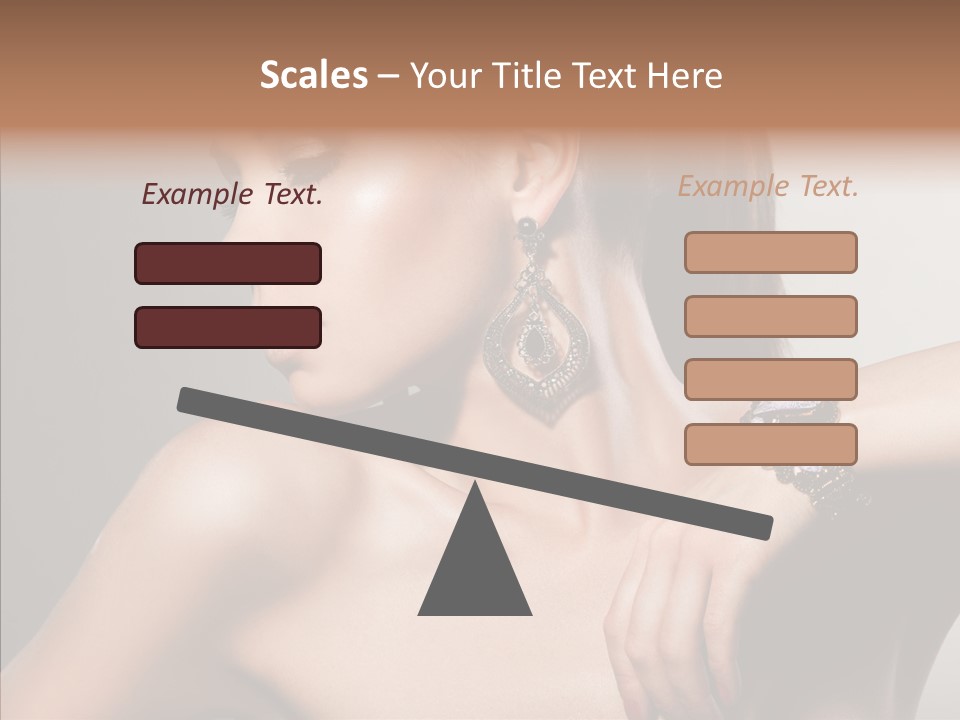 Girl Attractive Lady PowerPoint Template