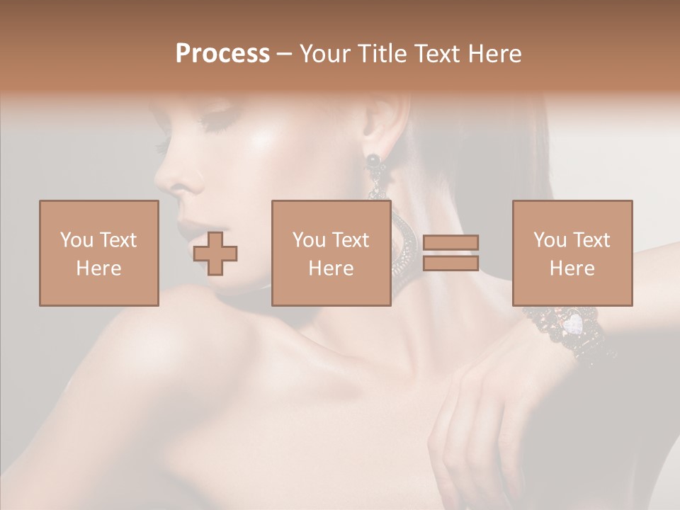 Girl Attractive Lady PowerPoint Template