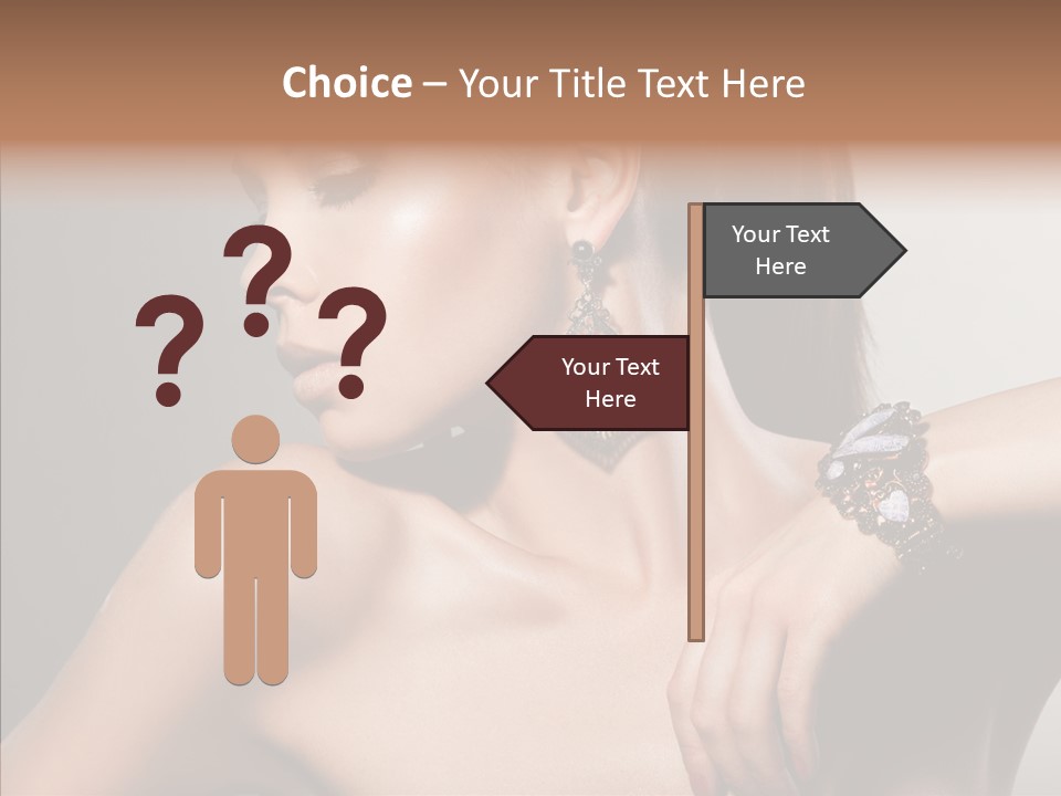 Girl Attractive Lady PowerPoint Template