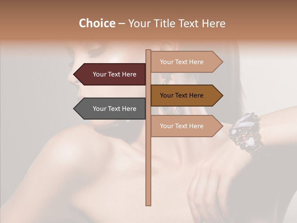 Girl Attractive Lady PowerPoint Template