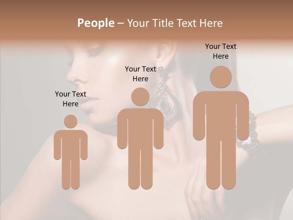 Girl Attractive Lady PowerPoint Template