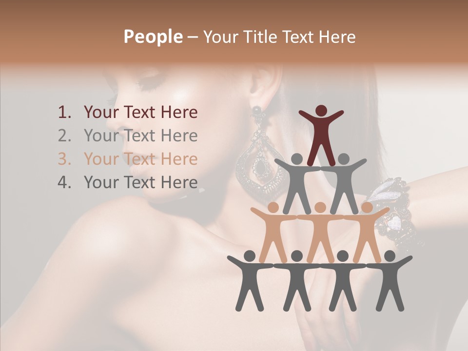 Girl Attractive Lady PowerPoint Template