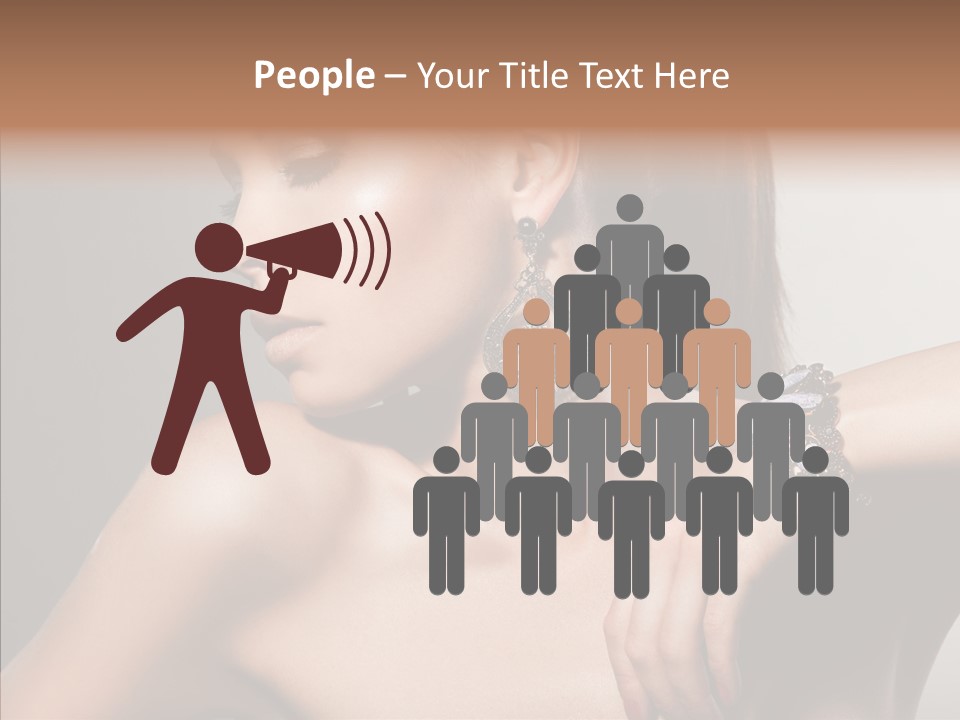 Girl Attractive Lady PowerPoint Template