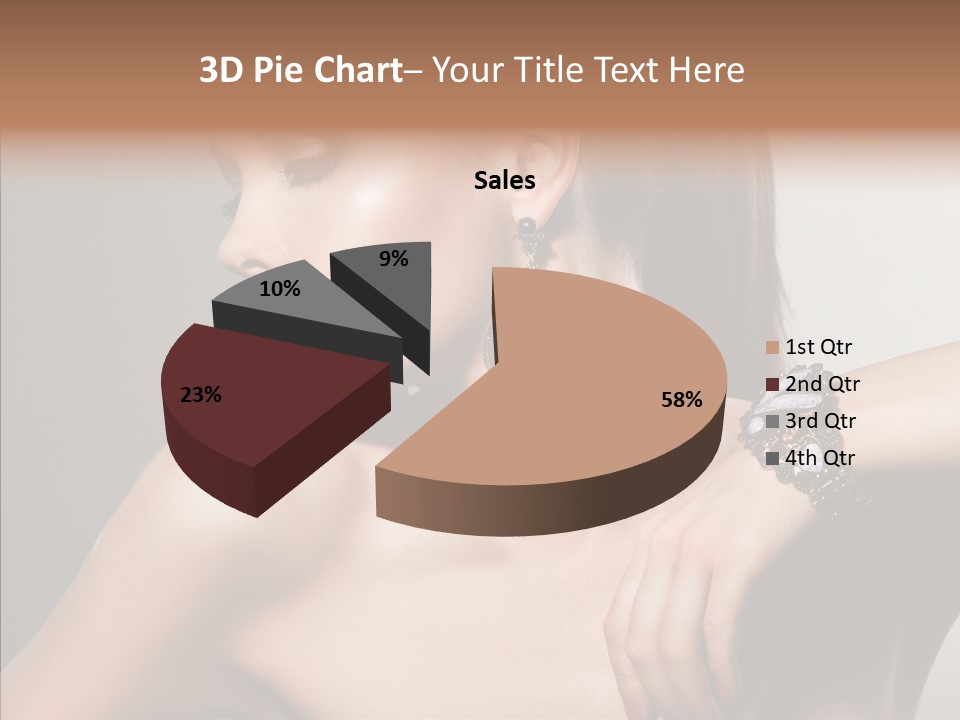 Girl Attractive Lady PowerPoint Template