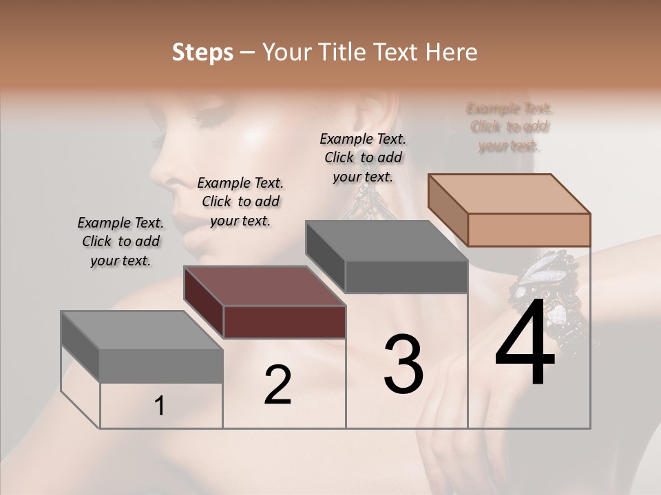 Girl Attractive Lady PowerPoint Template