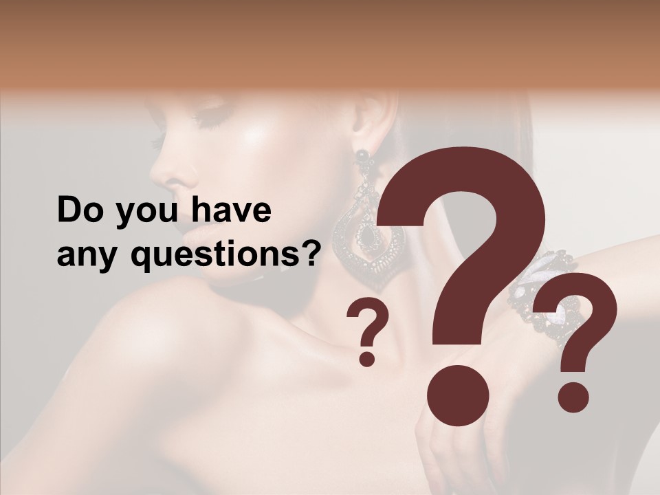 Girl Attractive Lady PowerPoint Template