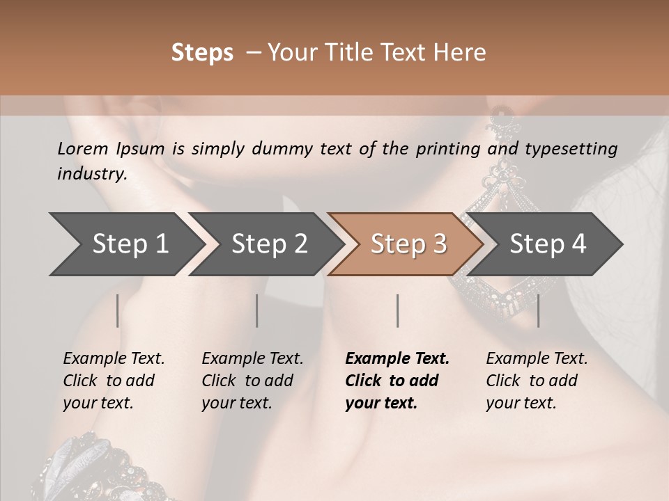 Jewelry Elegance Human PowerPoint Template