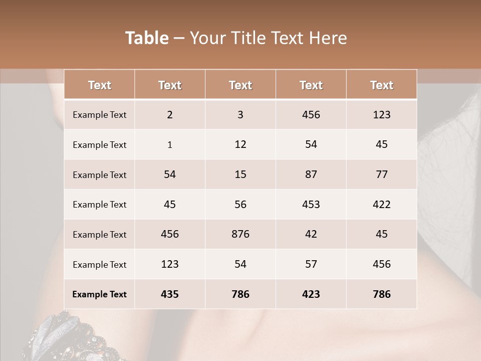 Jewelry Elegance Human PowerPoint Template
